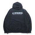 JANSPORT College Print Hoodie, XL, Black Cotton, Big Size, St. Petersburg