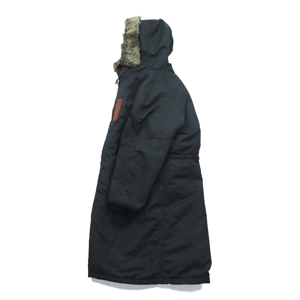 MONSIEUR NICOLE 90s Made in Japan N-3B Flight Jacket, XL, Black Nylon, CLUB WORKERS Padded Drawcord Rabbit Hoodie