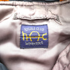 MONSIEUR NICOLE 90s Made in Japan N-3B Flight Jacket, XL, Black Nylon, CLUB WORKERS Padded Drawcord Rabbit Hoodie
