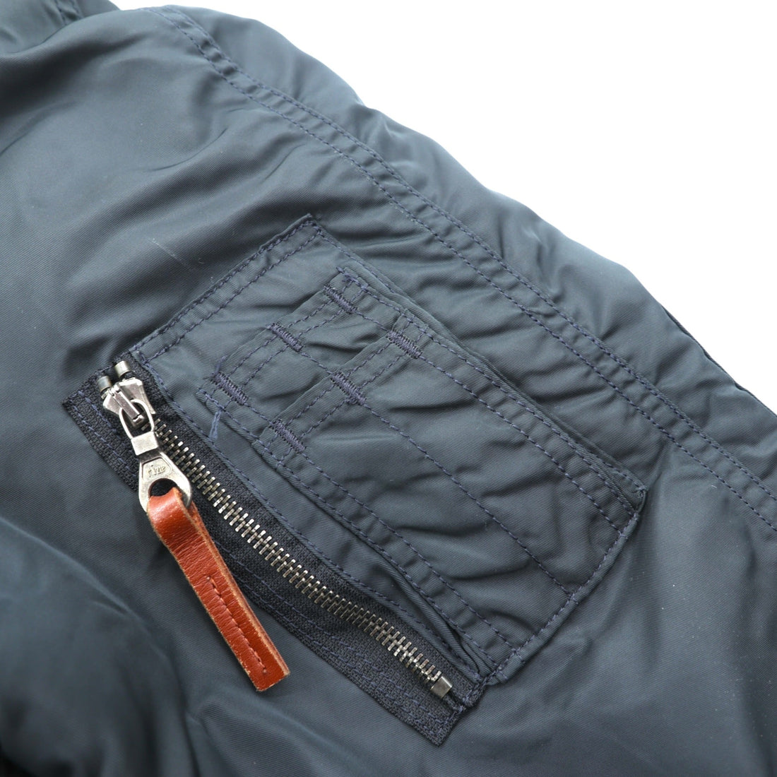 MONSIEUR NICOLE 90s Made in Japan N-3B Flight Jacket, XL, Black Nylon, CLUB WORKERS Padded Drawcord Rabbit Hoodie
