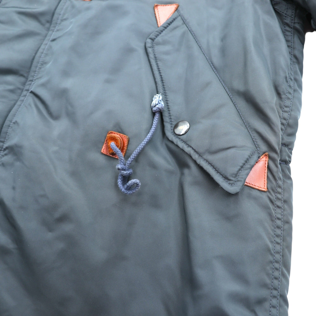 MONSIEUR NICOLE 90s Made in Japan N-3B Flight Jacket, XL, Black Nylon, CLUB WORKERS Padded Drawcord Rabbit Hoodie