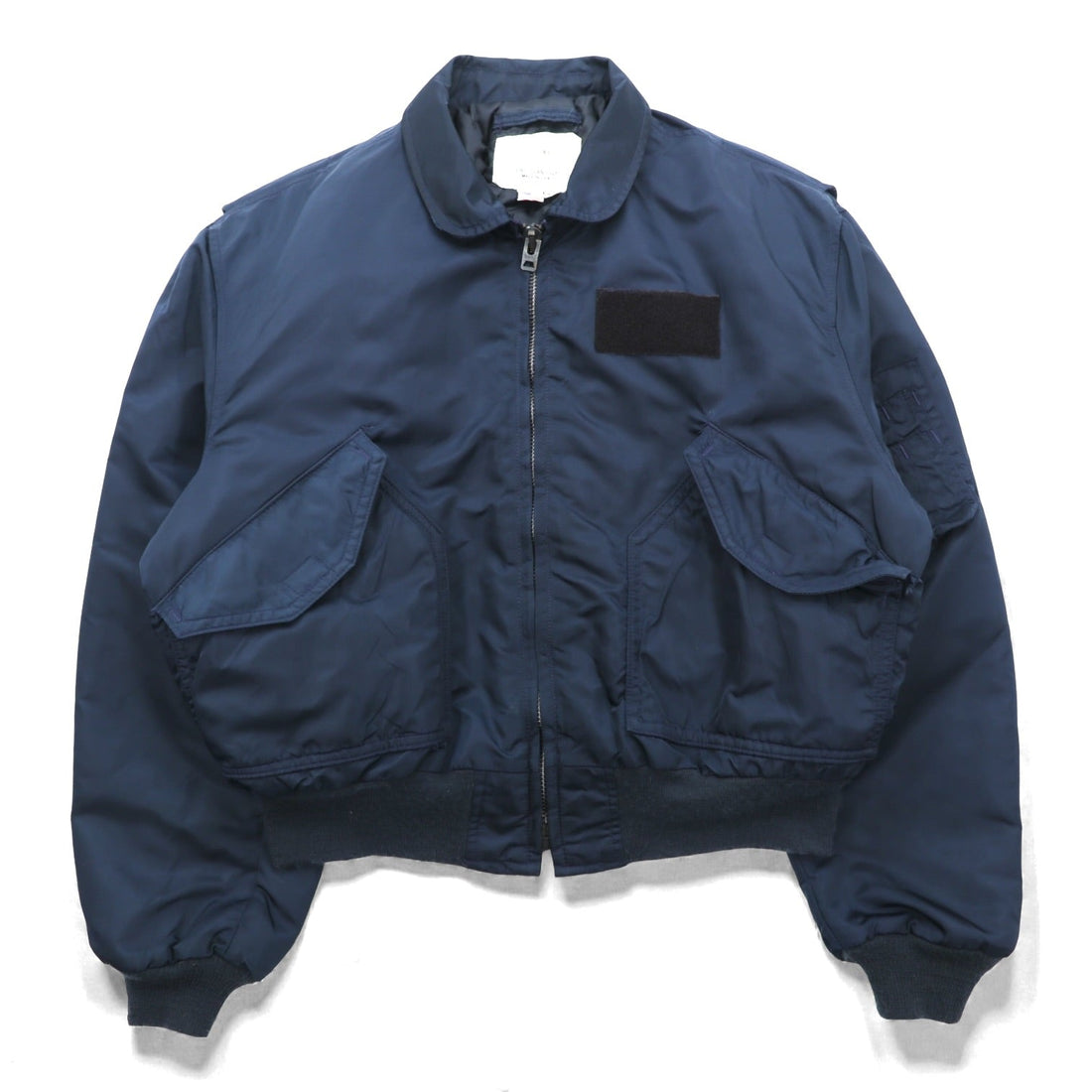 SPIEWAK 90年代 USA製 CPW-45 フライトジャケット XL ネイビー 短丈 ミリタリー 中綿 SCOVILLジップ T4526