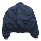 SPIEWAK 90年代 USA製 CPW-45 フライトジャケット XL ネイビー 短丈 ミリタリー 中綿 SCOVILLジップ T4526