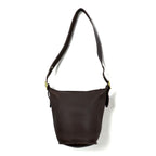 COACH Made in USA Old Bucket Shoulder Bag Brown Leather and Cowhide 9953