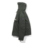 NAPAPIJRI ハーフジップ アノラックパーカー XL カーキ 中綿 ドローコード サイドジップ スリット Rainforest Jacket N0YGU0