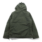 NAPAPIJRI ハーフジップ アノラックパーカー XL カーキ 中綿 ドローコード サイドジップ スリット Rainforest Jacket N0YGU0