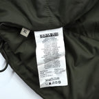 NAPAPIJRI ハーフジップ アノラックパーカー XL カーキ 中綿 ドローコード サイドジップ スリット Rainforest Jacket N0YGU0