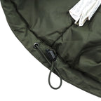 NAPAPIJRI ハーフジップ アノラックパーカー XL カーキ 中綿 ドローコード サイドジップ スリット Rainforest Jacket N0YGU0