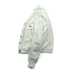 LACOSTE 70s Made in USA Acrylic Knit Cardigan L White IZOD Thread Tag ILGWU UNION