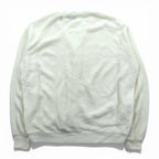 LACOSTE 70s Made in USA Acrylic Knit Cardigan L White IZOD Thread Tag ILGWU UNION
