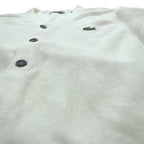 LACOSTE 70s Made in USA Acrylic Knit Cardigan L White IZOD Thread Tag ILGWU UNION