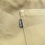 Levi's 80年代 USA製 ブーツカット フレア スラックス パンツ L ベージュ 42TALON 黒タブ スタプレ センタープレス 10517 6124