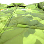 VINTAGE Quilted Viet-Jan Sukajan Souvenir Jacket, Size L, Khaki Nylon Padded, Non-Stock, MFG Camouflage