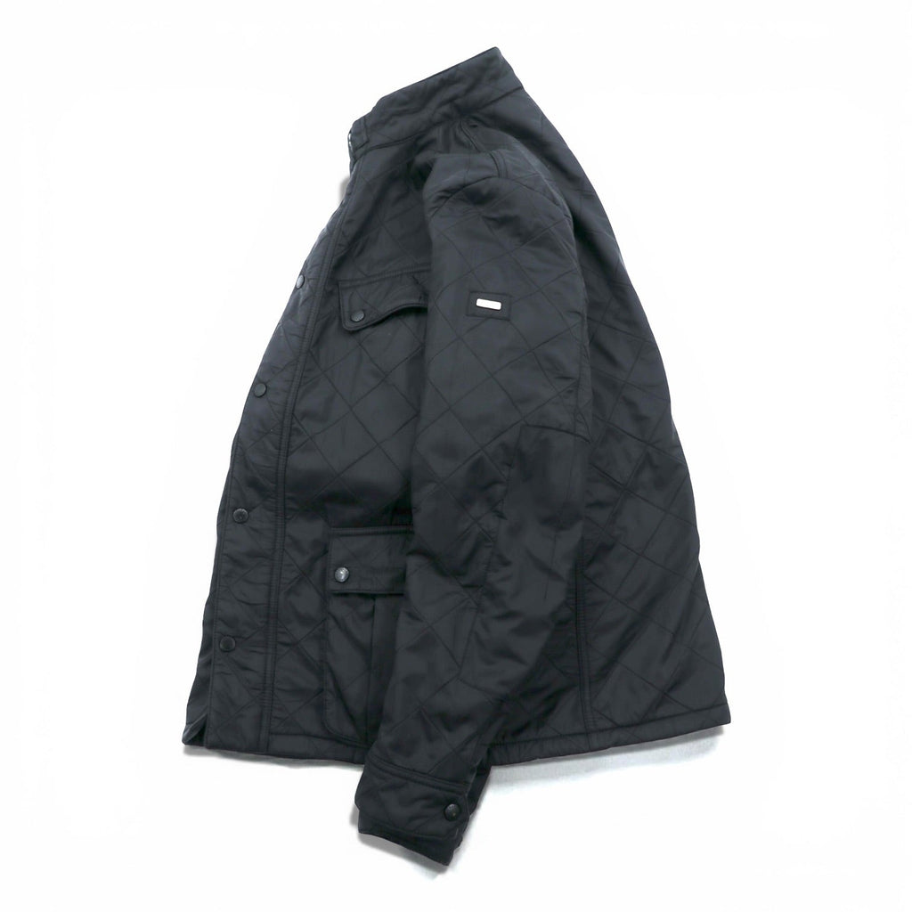 Barbour INTERNATIONAL インターナショナル モーターサイクルジャケット L ブラック キルティング ARIEL POLARQUILT MQU0365BK91