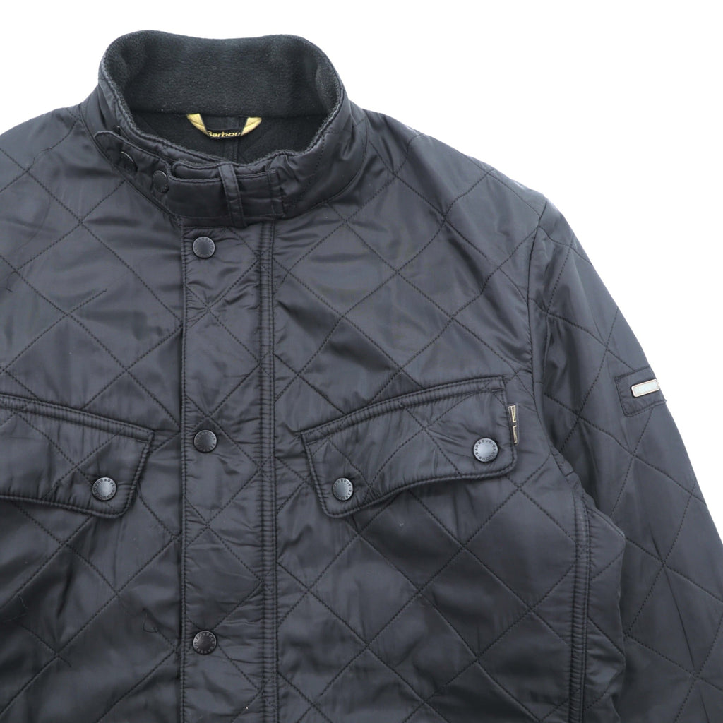 Barbour INTERNATIONAL インターナショナル モーターサイクルジャケット L ブラック キルティング ARIEL POLARQUILT MQU0365BK91