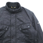 Barbour INTERNATIONAL インターナショナル モーターサイクルジャケット L ブラック キルティング ARIEL POLARQUILT MQU0365BK91