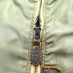 THE REAL McCOY'S 1950 Replica USAF Type L-2 Flight Jacket American Pad & Textile Co Size 40 MIL-J-5391 AF-12850 Military