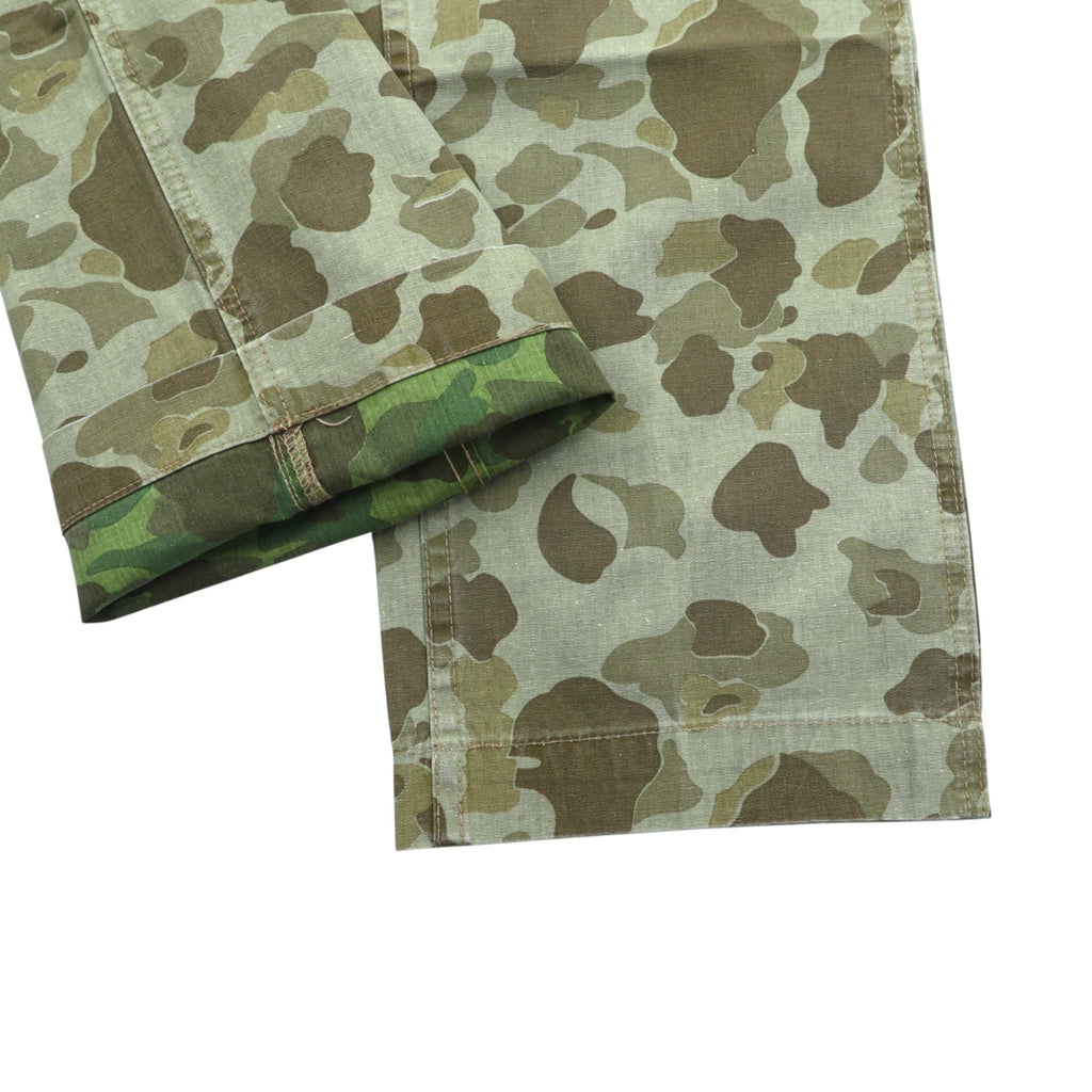 VINTAGE USMC P-1941 Duck Hunter Camo Utility Cargo Pants, Size M, Beige Cotton, Sand Beige, Replica, Deadstock, Unused