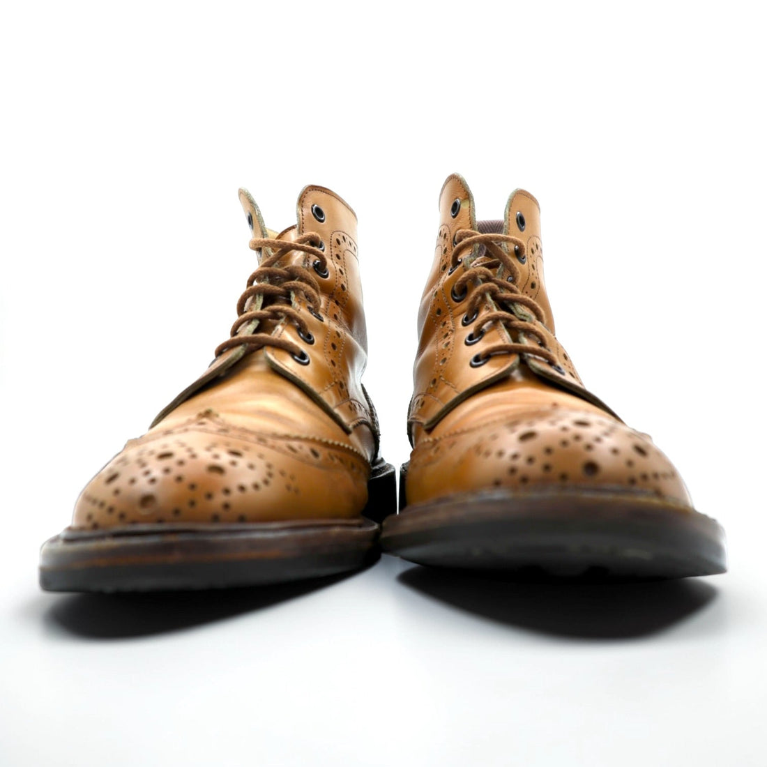 Tricker's UK Country Boots Lace-up Boots 26.5cm Full Brogue Wingtip MALTON M2508 Dainite Sole Made in England