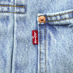 Levi's 1st Type War Model Big E Denim Jacket Gジャン S Big Size Cinch Back TYPE 1 A3174-0006 LIGHT WASH Distressed Double Pleat Relaxed Fit Leather Patch