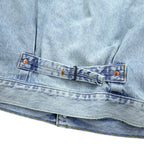 Levi's 1st Type War Model Big E Denim Jacket Gジャン S Big Size Cinch Back TYPE 1 A3174-0006 LIGHT WASH Distressed Double Pleat Relaxed Fit Leather Patch