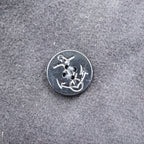 US Navy Style Pea Coat Wool Dark Navy Blue Made in USA Men's Size 52 King Size Anchor Buttons