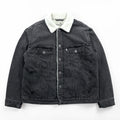 Levi's Sherpa Trucker Jacket, Fleece Lined Denim Jacket, G-Jean, M, Oversized, Silver Tab, A3180-0005