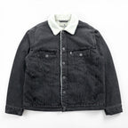 Levi's Sherpa Trucker Jacket, Fleece Lined Denim Jacket, G-Jean, M, Oversized, Silver Tab, A3180-0005