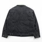 Levi's Sherpa Trucker Jacket, Fleece Lined Denim Jacket, G-Jean, M, Oversized, Silver Tab, A3180-0005