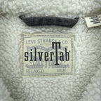 Levi's Sherpa Trucker Jacket, Fleece Lined Denim Jacket, G-Jean, M, Oversized, Silver Tab, A3180-0005