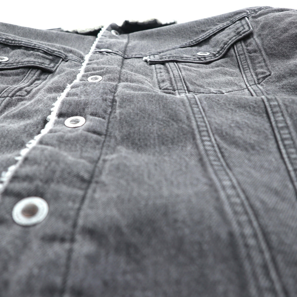 Levi's Sherpa Trucker Jacket, Fleece Lined Denim Jacket, G-Jean, M, Oversized, Silver Tab, A3180-0005
