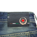 DSQUARED2 Distressed Denim Jeans Size 34/34 Made in Italy Destroyed Ripped Red Tag Fly