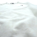 FRED PERRY 両V スウェット トレーナー S ホワイト ダメージ加工 ワンポイントロゴ M9315