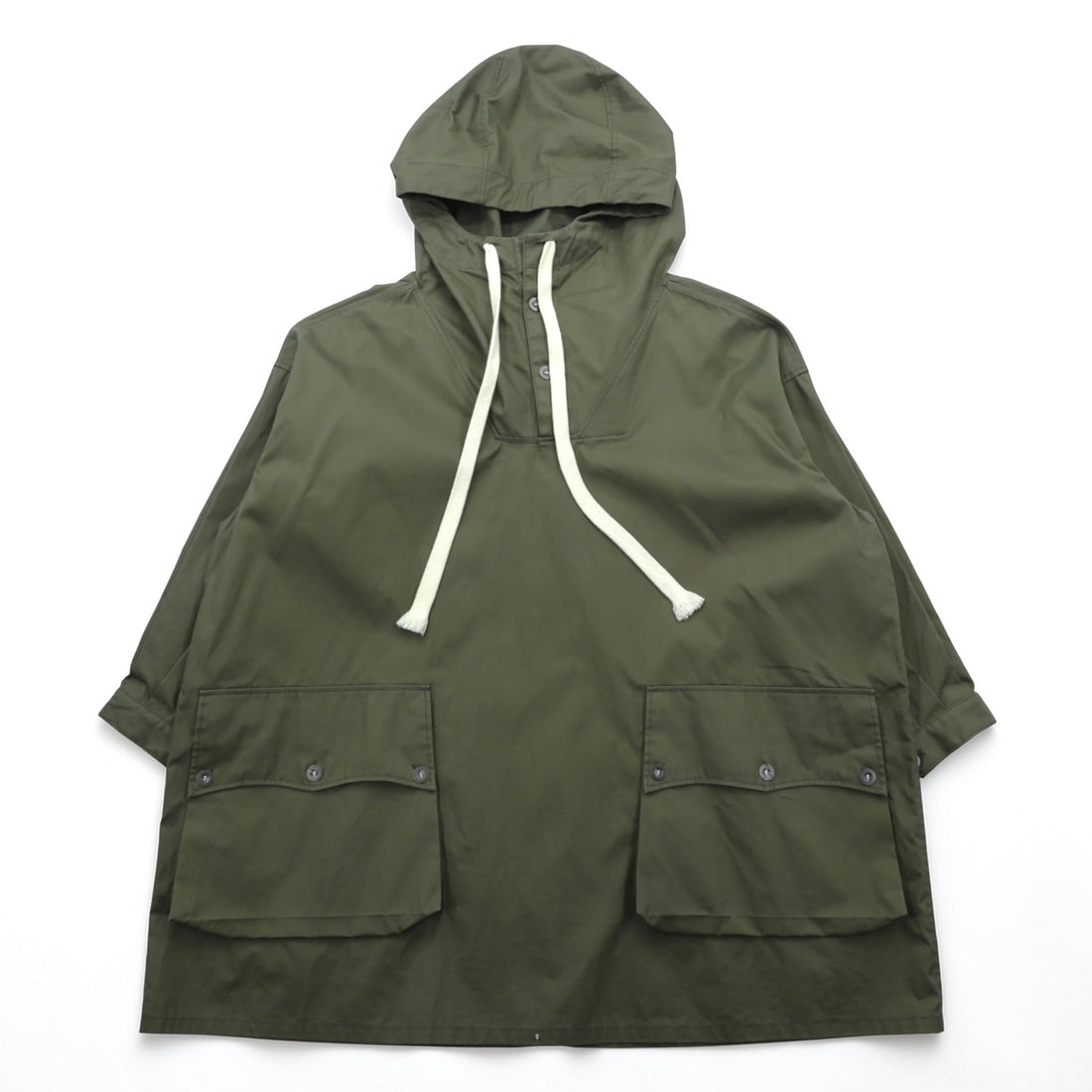 SOUMO アノラックオーバージャケット ANORAK OVER JACKET パーカー L ベンタイル コットン カーキ 10-SJ-001 日本製