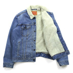 Levi’s Sherpa-Lined Trucker Jacket Denim Jacket, Size M, Indigo Blue