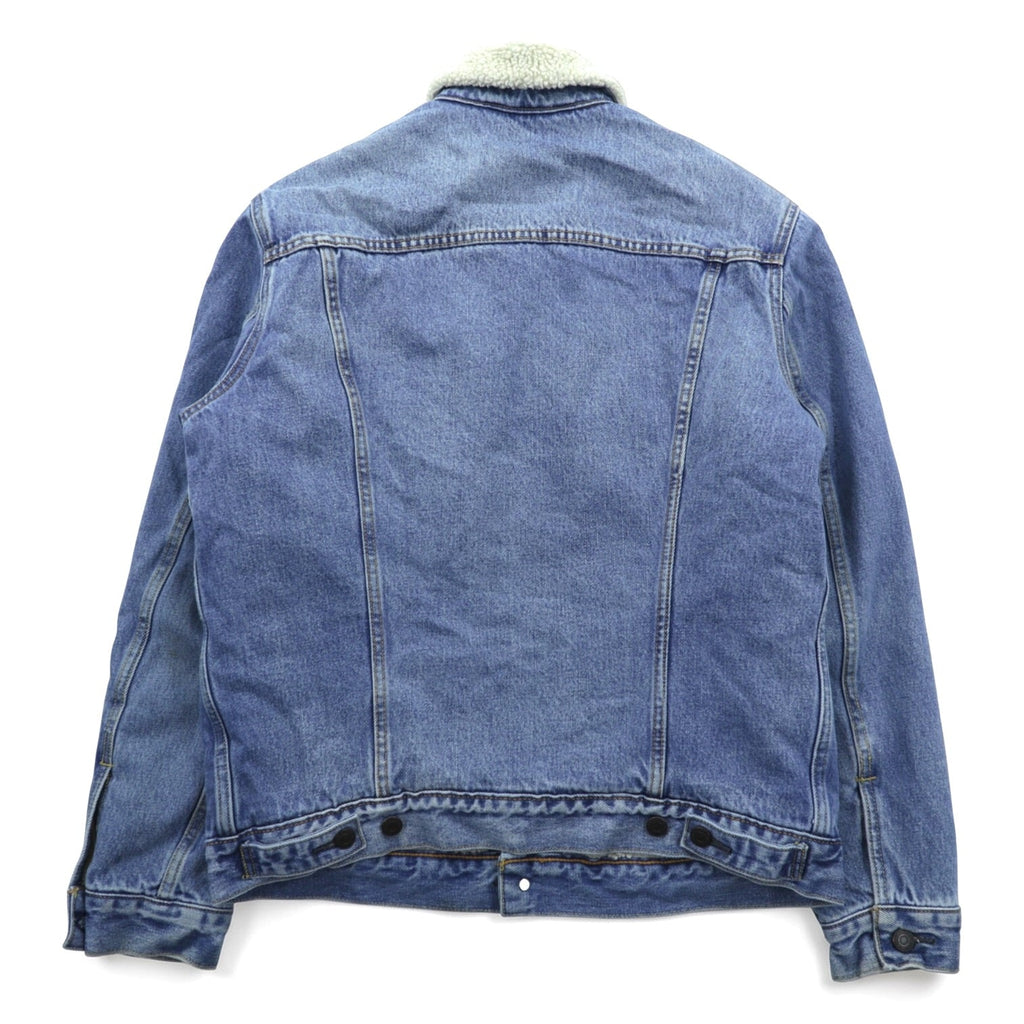 Levi’s Sherpa-Lined Trucker Jacket Denim Jacket, Size M, Indigo Blue