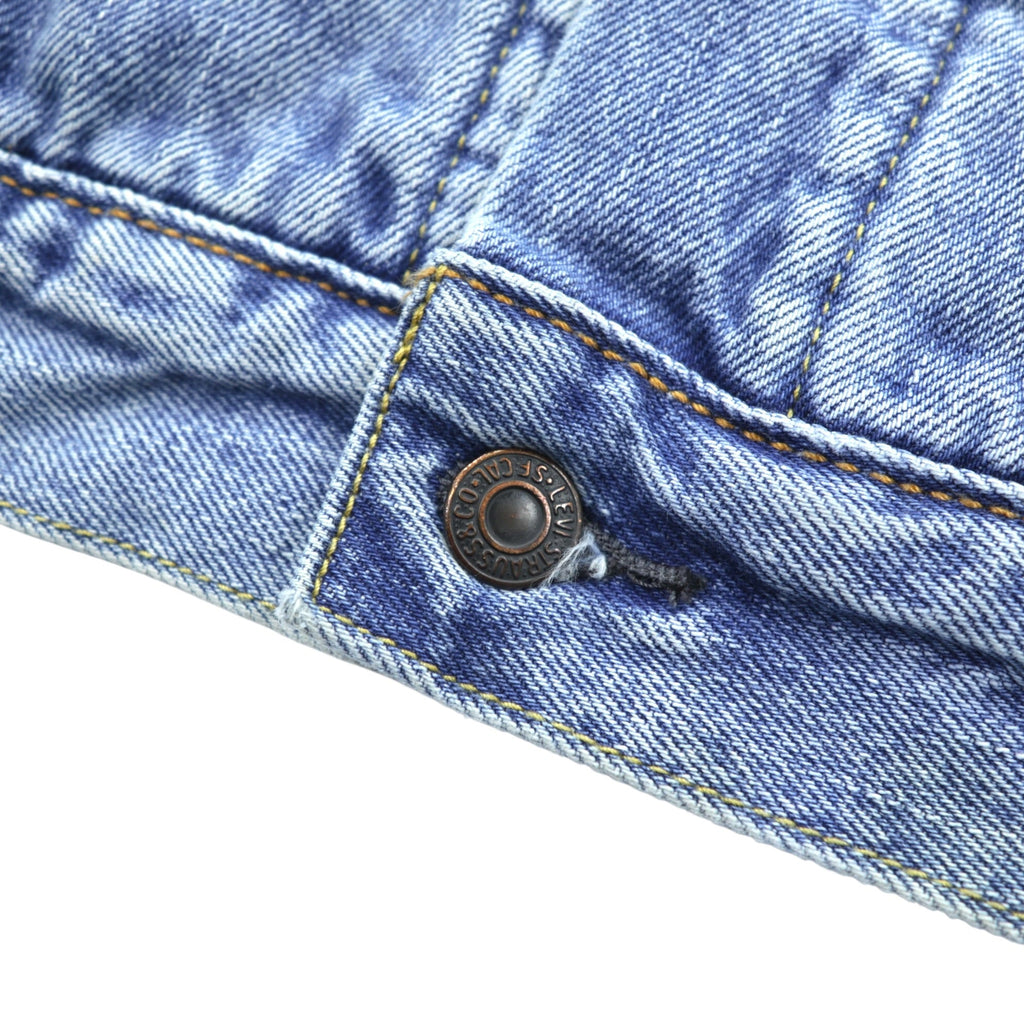 Levi’s Sherpa-Lined Trucker Jacket Denim Jacket, Size M, Indigo Blue