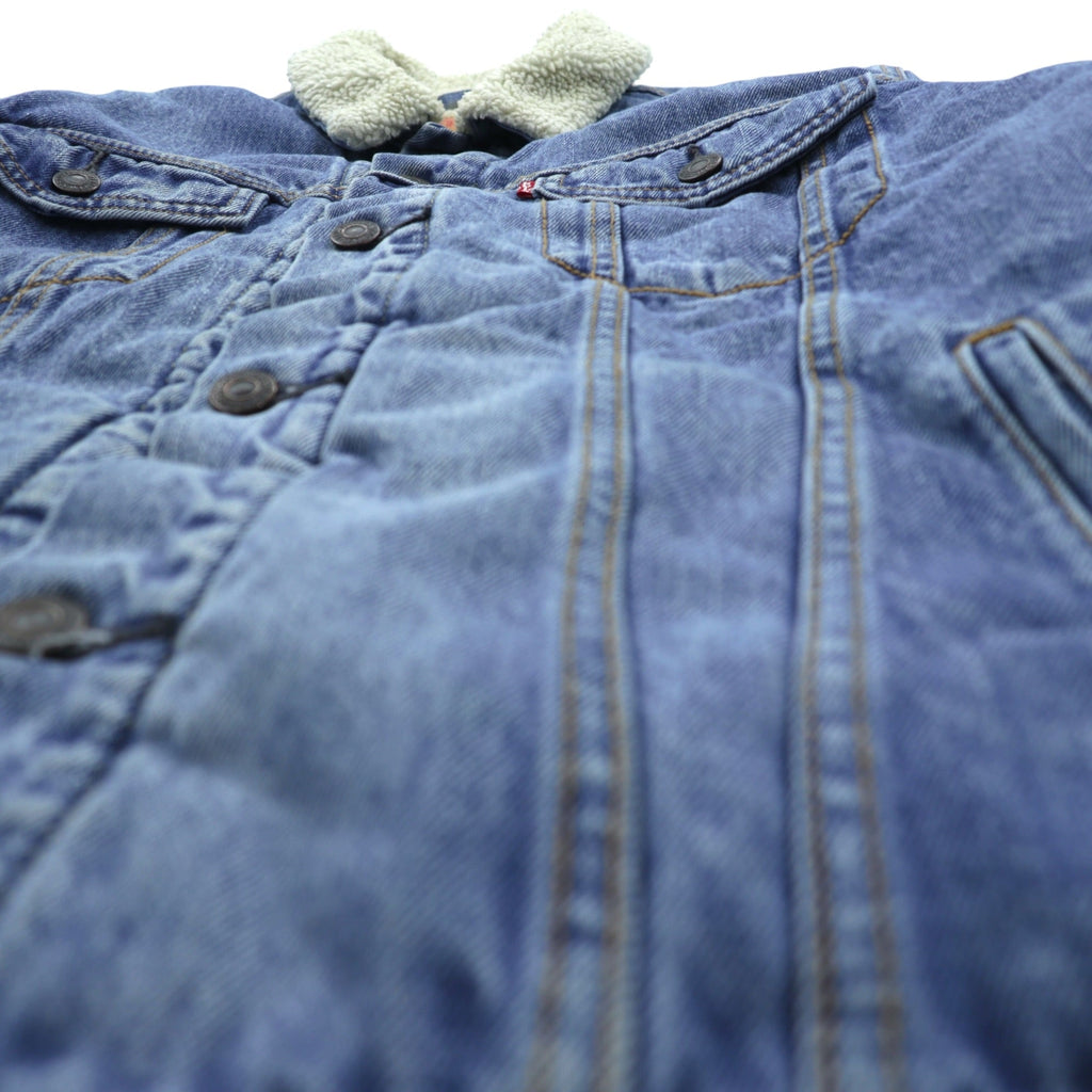 Levi’s Sherpa-Lined Trucker Jacket Denim Jacket, Size M, Indigo Blue