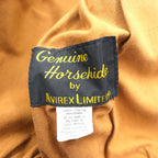 AVIREX USA Vintage Horsehide A-2 Leather Flight Jacket XL Brown 1978-01 SCOVILL GRIPPER Zips