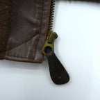 AVIREX USA Vintage Horsehide A-2 Leather Flight Jacket XL Brown 1978-01 SCOVILL GRIPPER Zips