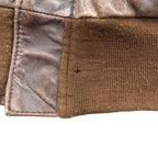 AVIREX USA Vintage Horsehide A-2 Leather Flight Jacket XL Brown 1978-01 SCOVILL GRIPPER Zips