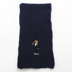 Polo Ralph Lauren Polo Bear Scarf Navy Rib Knit Tuxedo
