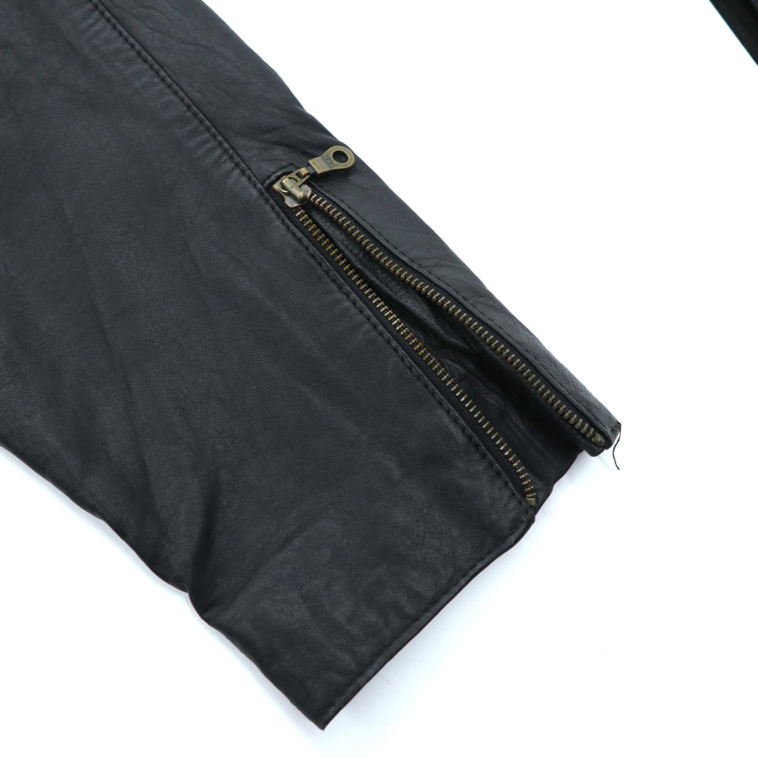 MADDOX 90s Euro Vintage Nappa Leather Long Double Rider's Jacket XL Black Coat Waist Belt