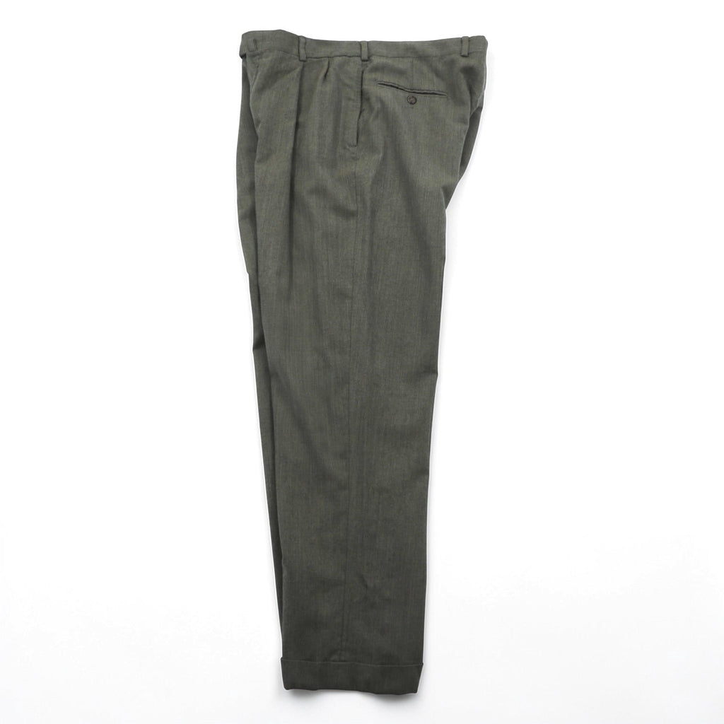 TOMMY HILFIGER 90s 2-Tuck Wide Slacks Pants, Size L, Rocket TALON Zip, Suspender Buttons