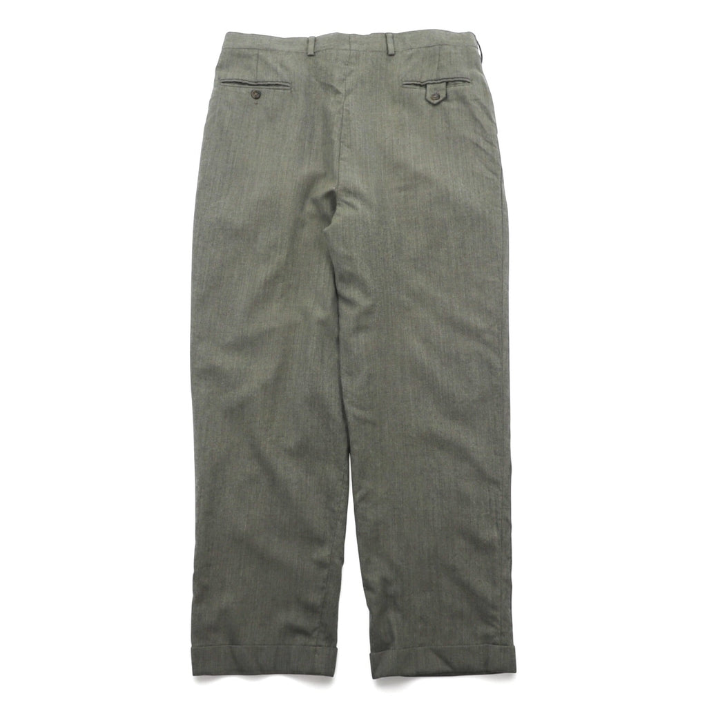 TOMMY HILFIGER 90s 2-Tuck Wide Slacks Pants, Size L, Rocket TALON Zip, Suspender Buttons