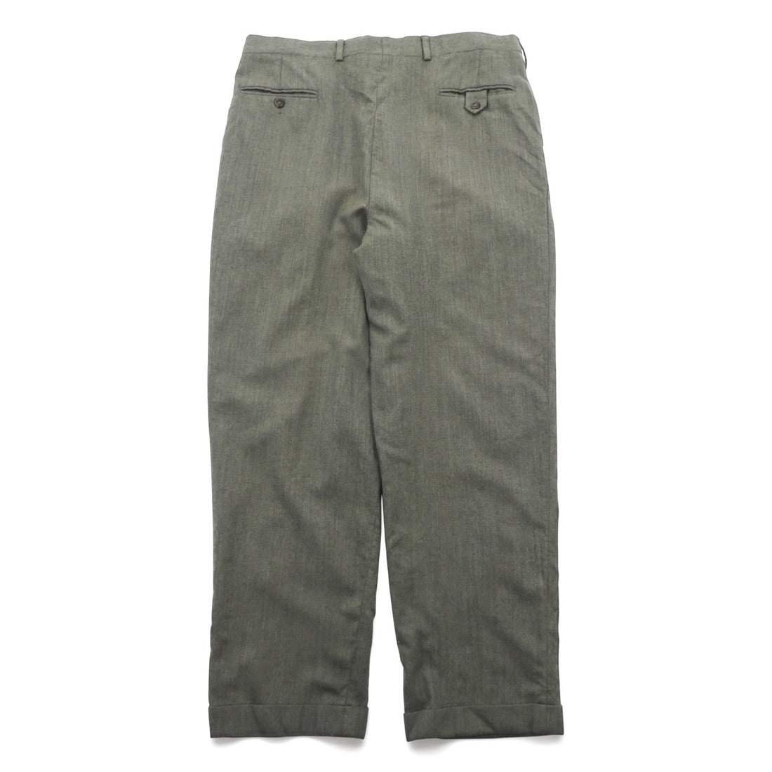 TOMMY HILFIGER 90s 2-Tuck Wide Slacks Pants, Size L, Rocket TALON Zip, Suspender Buttons