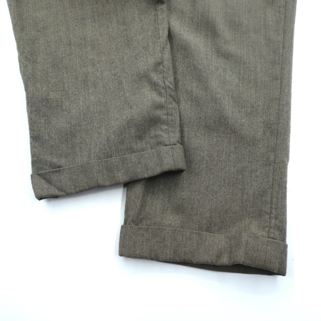 TOMMY HILFIGER 90s 2-Tuck Wide Slacks Pants, Size L, Rocket TALON Zip, Suspender Buttons