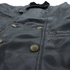 Vintage T. SHEALING Made in Italy Shearling Mouton Jacket Black Mens Coat 90s