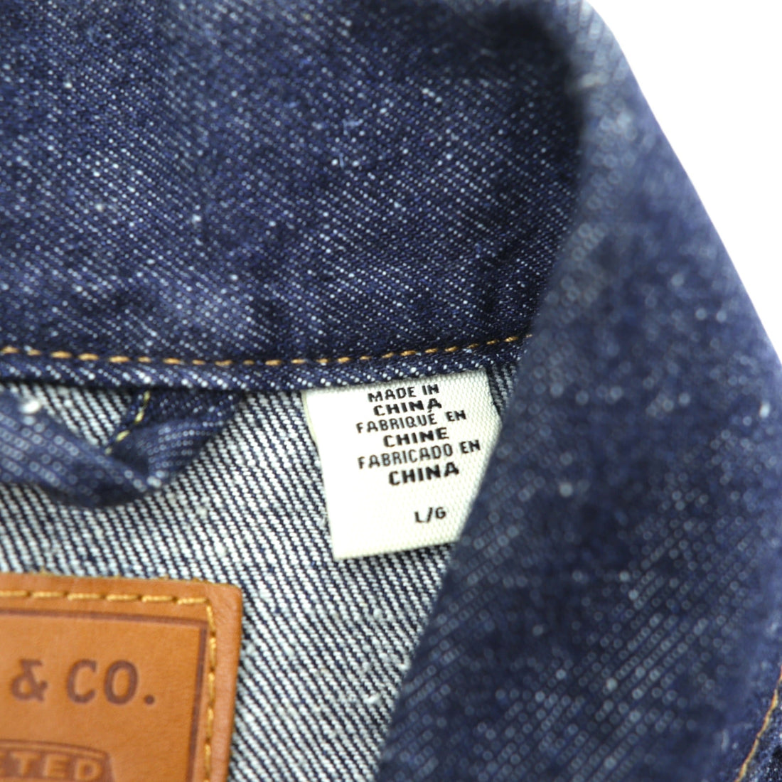 Levi Strauss 1st World War II Model Denim Jacket, Size L, Selvedge, Cinch Back, Selvedge, Type 1, A3174-0002, Big E, Red Selvedge, Double Pleats, Leather Patch, Dark Navy, Hemp