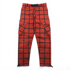 NIKE × Patta Cargo Pants S Red Check Stretch NRG Cargo Pant Webbing Belt AH6489-689
